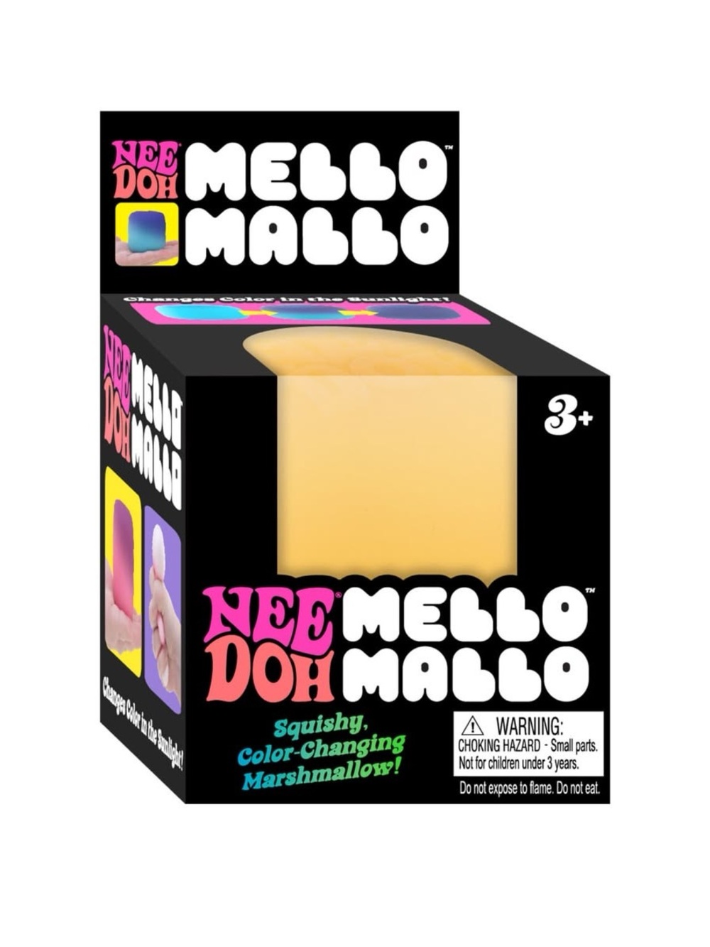 NeeDoh Mello Mallo | Yellow/Orange| Color Changing - NIB!